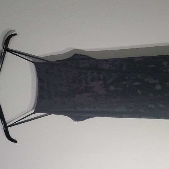 Bebe Dress women's sz small black gown lined sheer Fabric cut-outs strappy glam - Picture 4 of 15